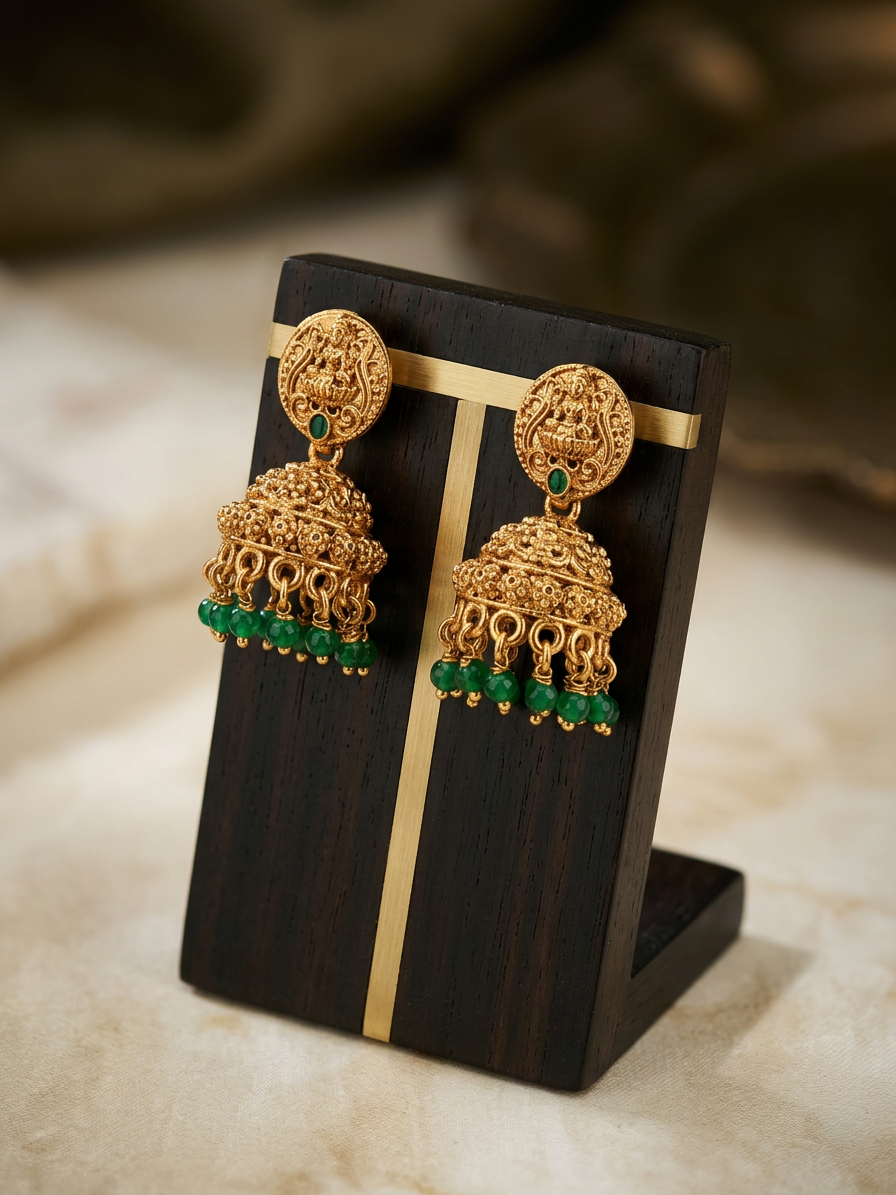 Mayuri Divine Goddess Antique Temple Necklace Set