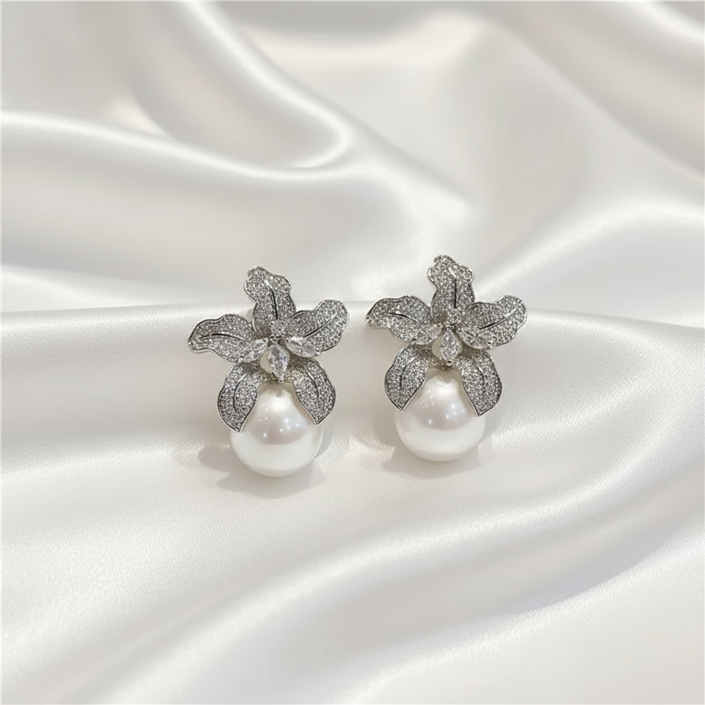 Contemporary Wild Orchid Pearls