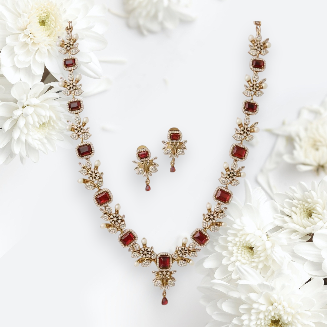Scarlet Royale AD Necklace Set