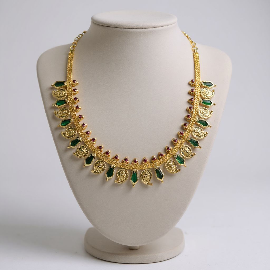 Gold Plated Palaka Manga Necklace