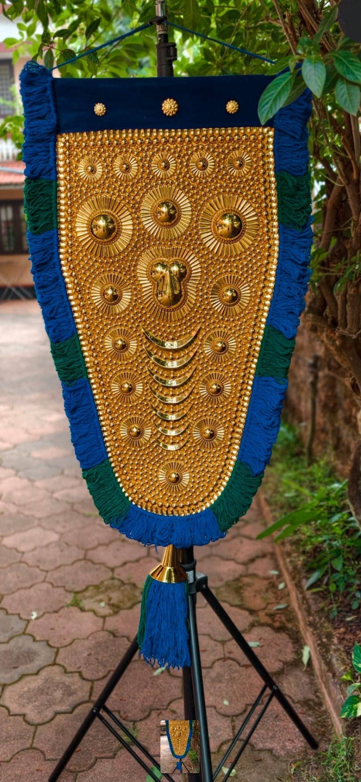 Handmade Nettipattom – Traditional Kerala Elephant Caparison(3.5 feet)