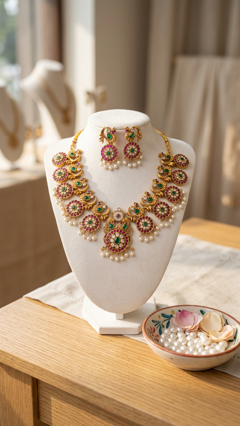 Peacock Necklace set