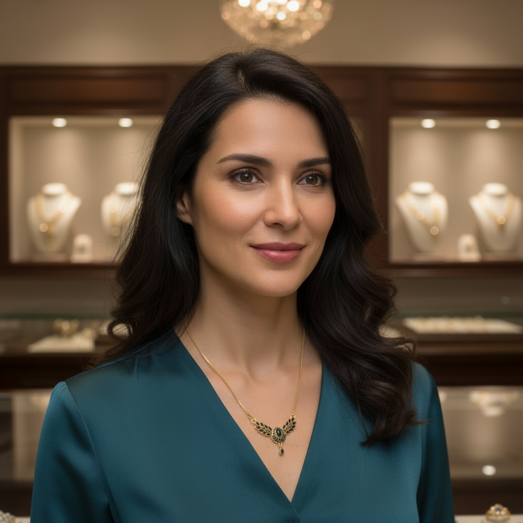 Gold Plated AD Pendant Necklace