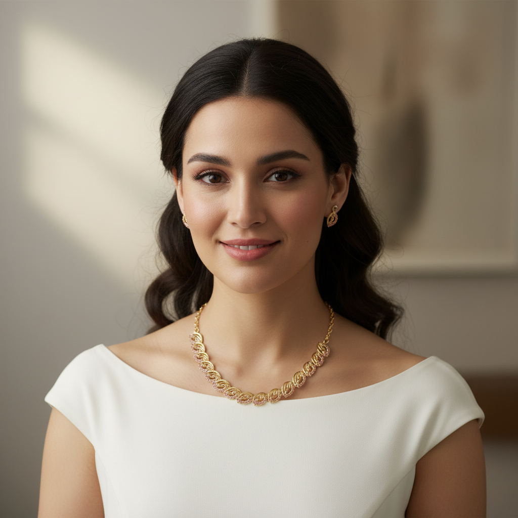Gold Plated Necklace set