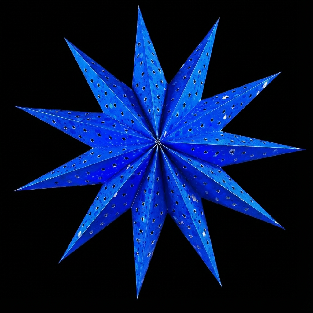 Christmas star (Blue)