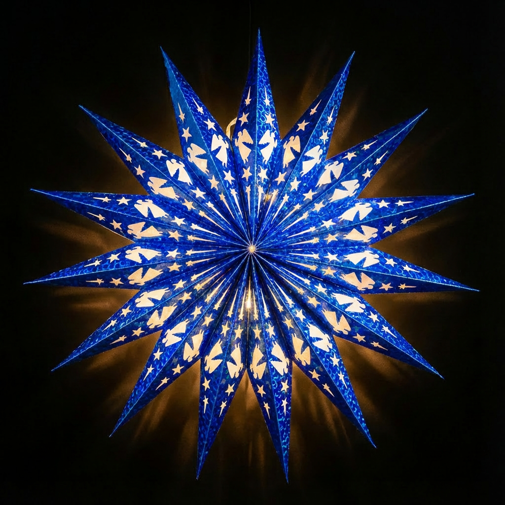 Christmas star (Blue)