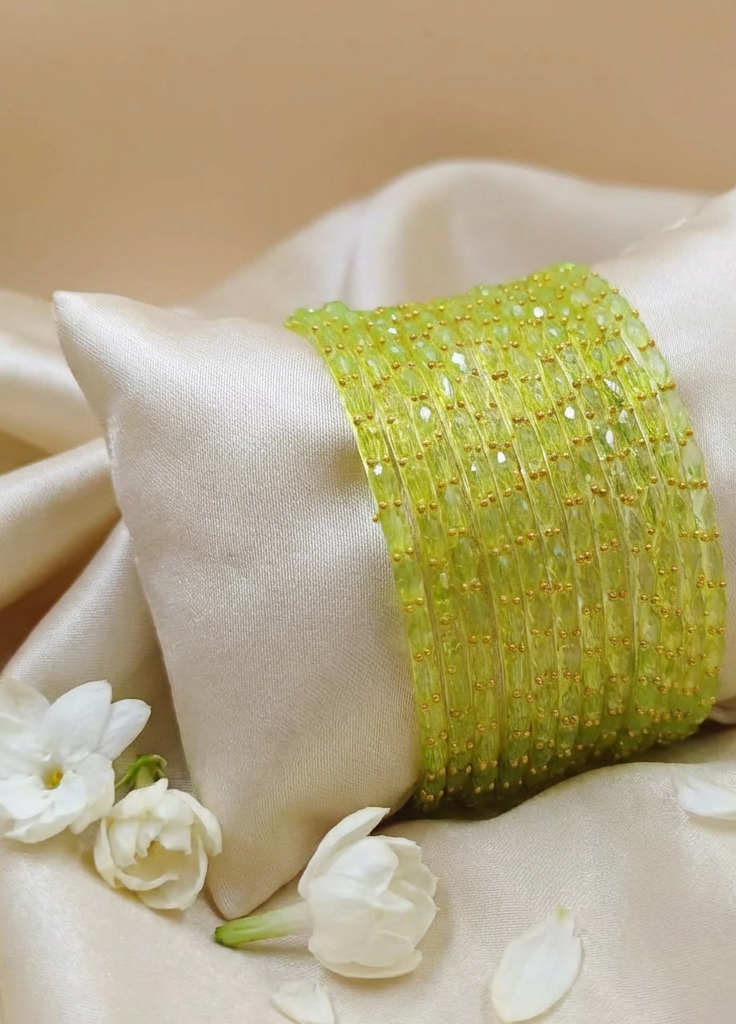 Raindrop Bangles - Lemon (Set of 12)
