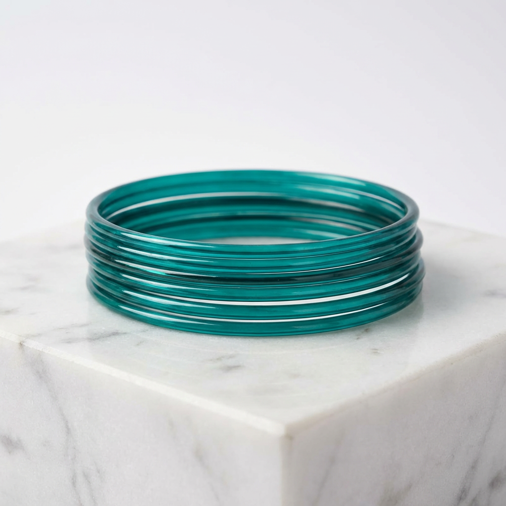 Plain Glass Bangles (set of 12)