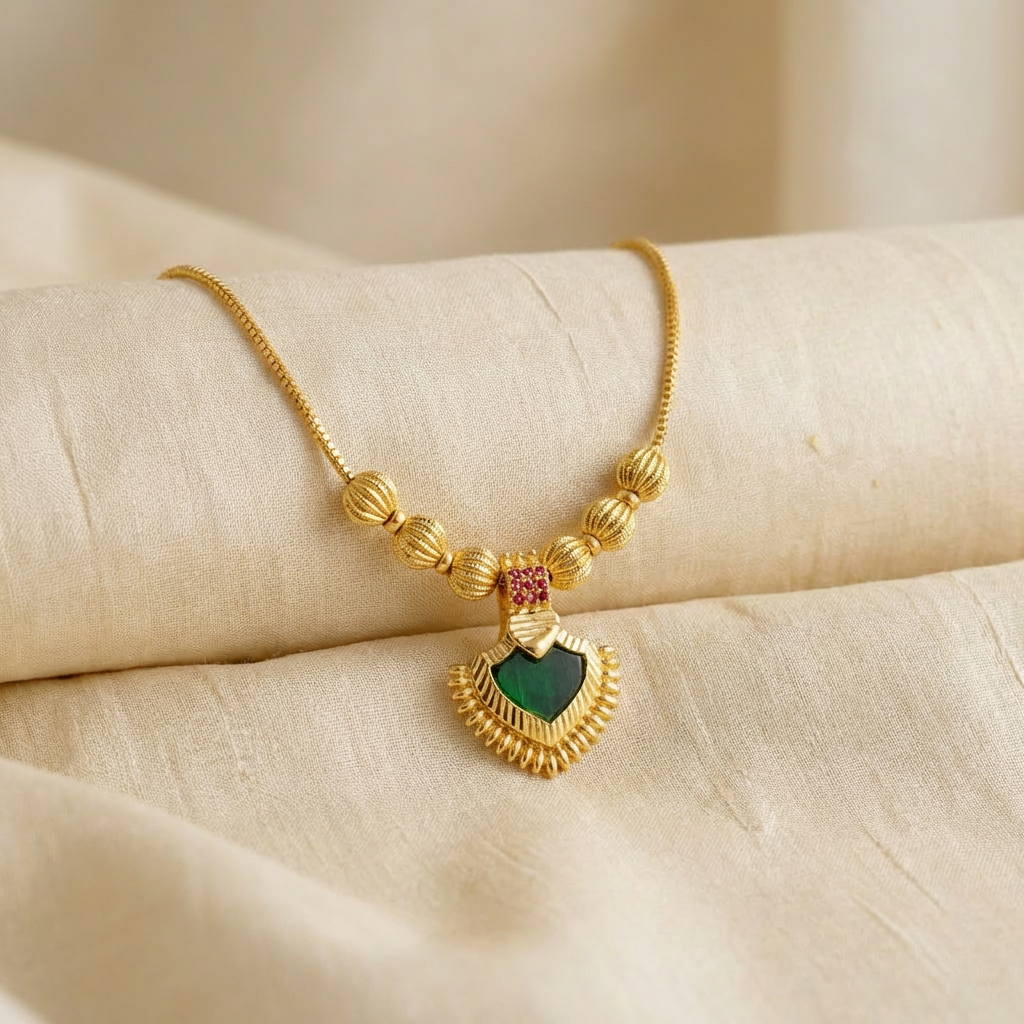 Gold plated Palaka pendant Necklace
