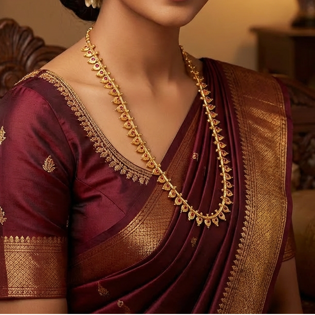 Gold plated Premium Thalikootu Necklace set