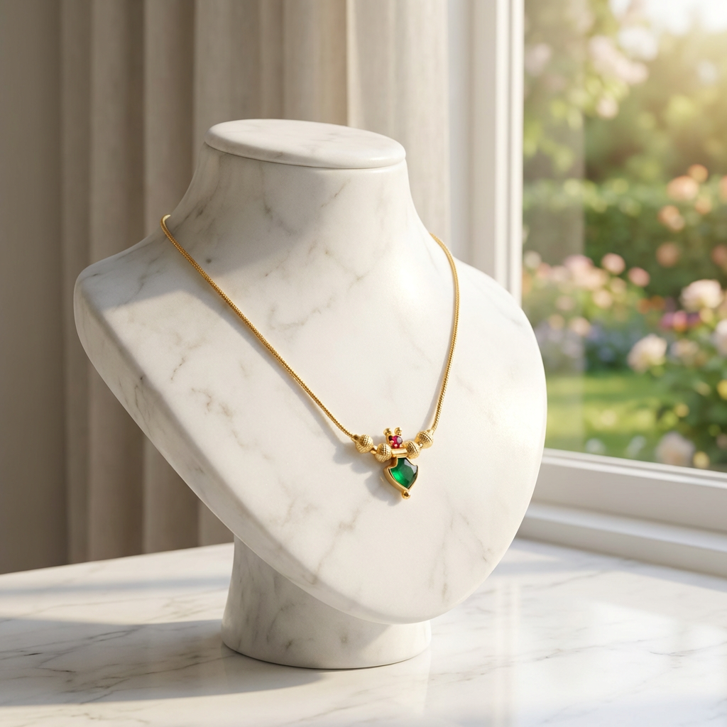 Gold plated Palaka Pendant Necklace