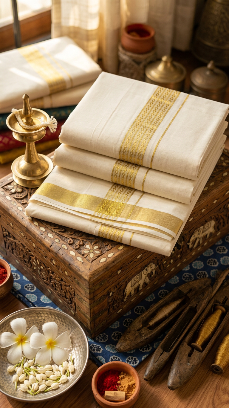 Kerala Kasavu Mundu