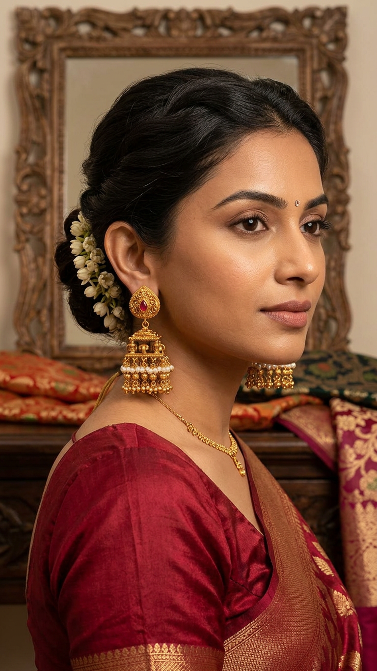 Traditional Elephant Jhumka Earrings