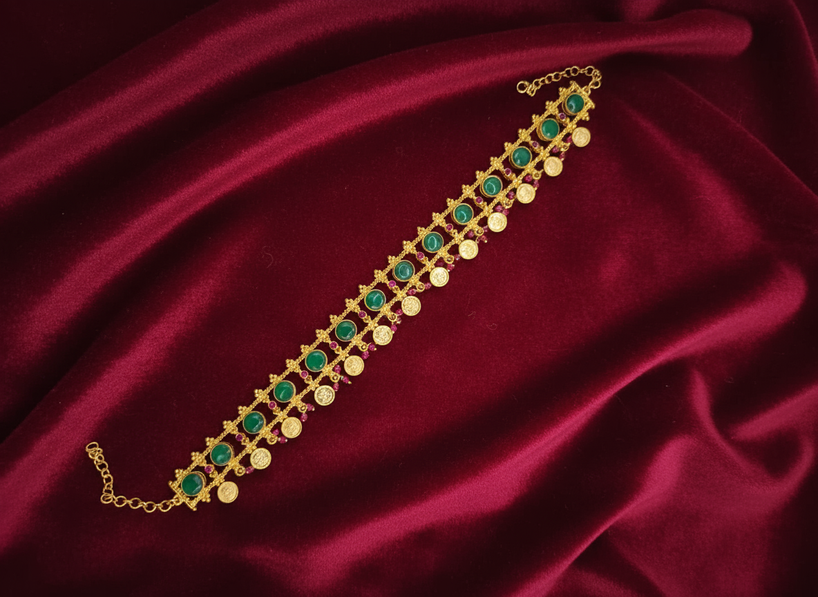Gold plated choker