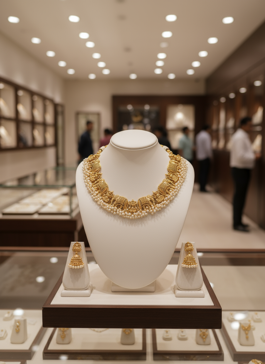 Annapurna Pearl Necklace Set