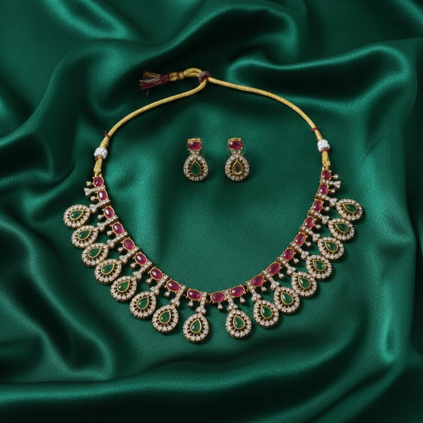 Emerald Royale Necklace Set
