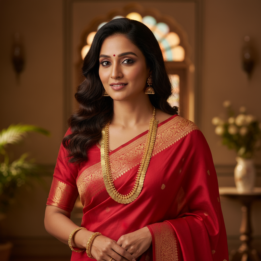 Gold Plated Coin Kasu Mala Necklace (20 inch)