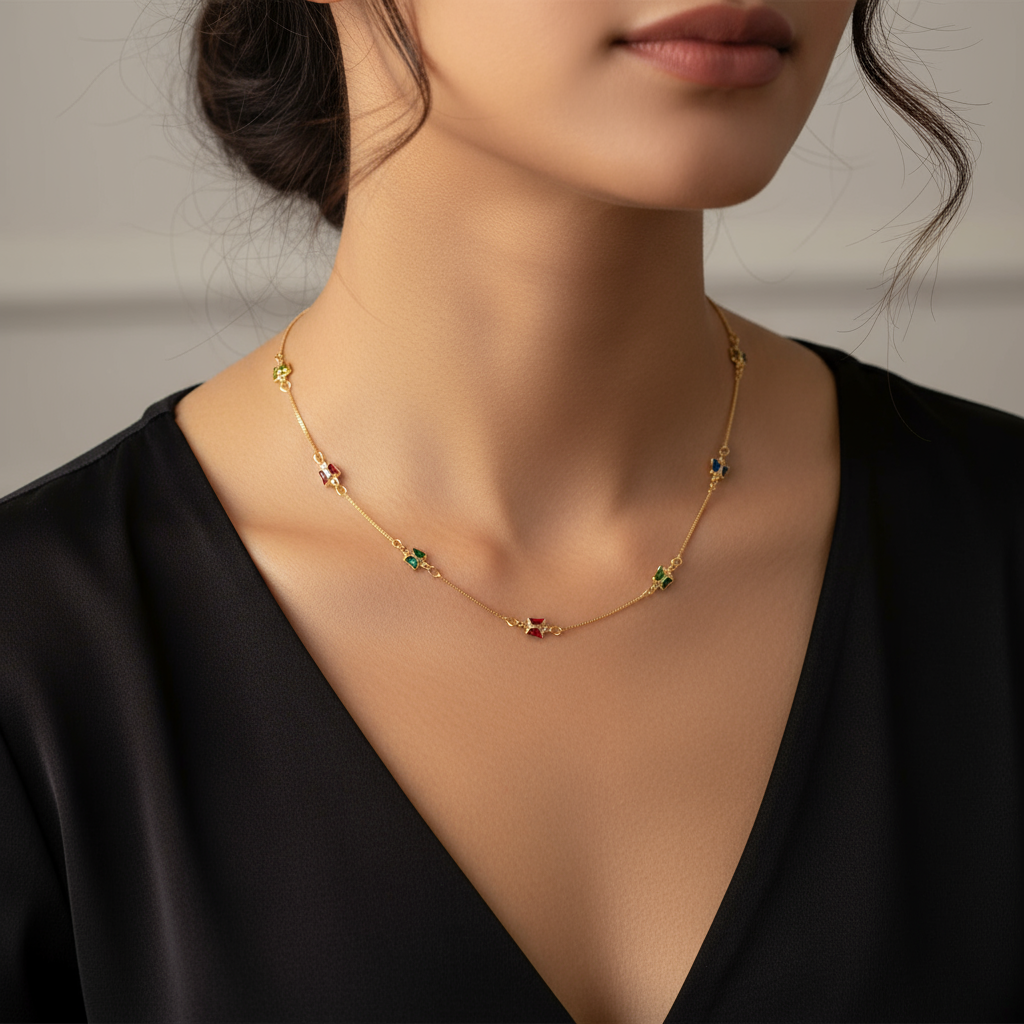 Gold plated necklace