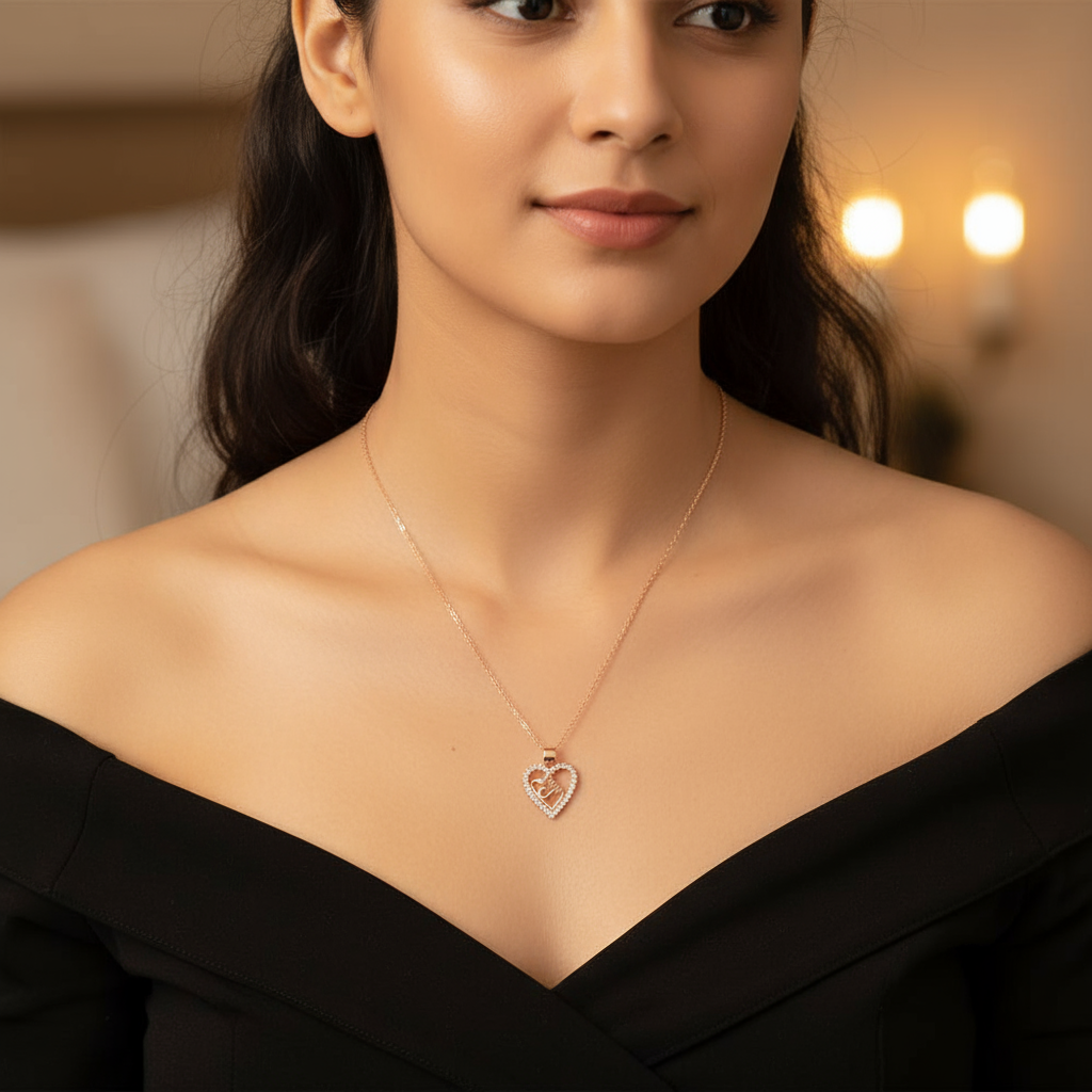 Rose Gold Pendant Necklace