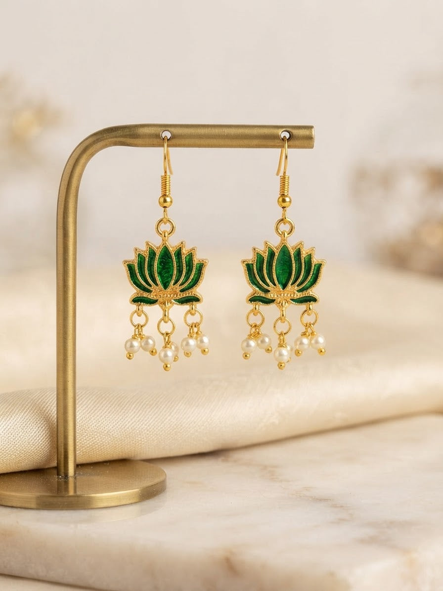 Lotus Earrings