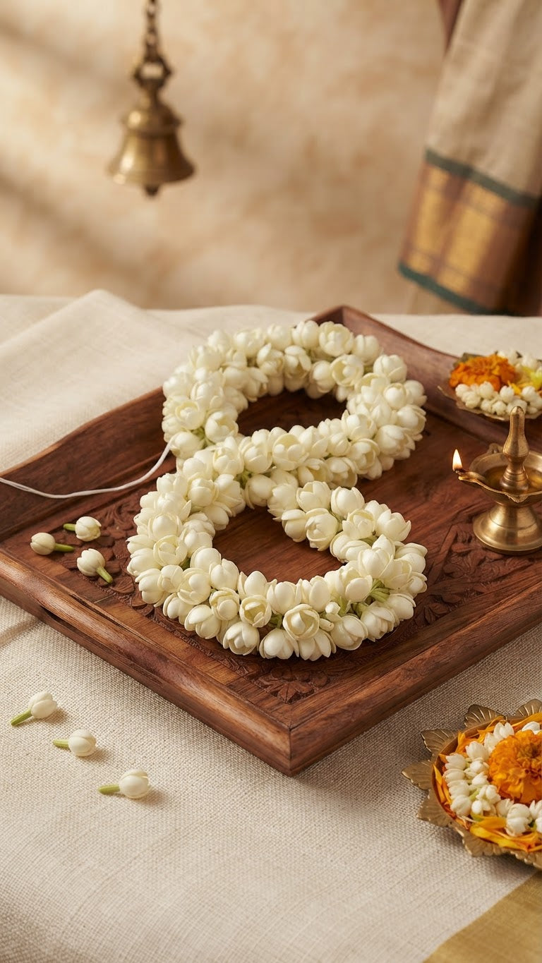 Reusable Handcrafted Jasmine Garland