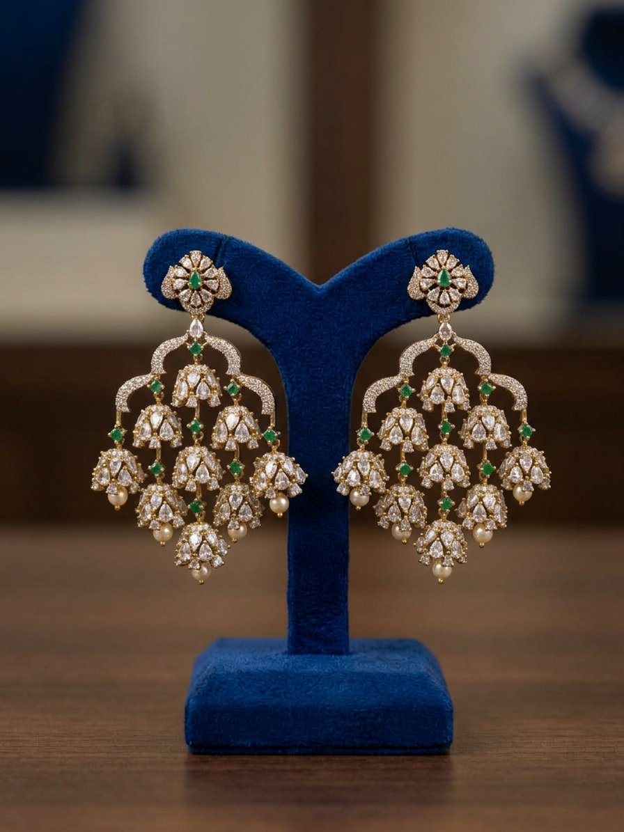 Victorian Tiered Chandelier Earrings