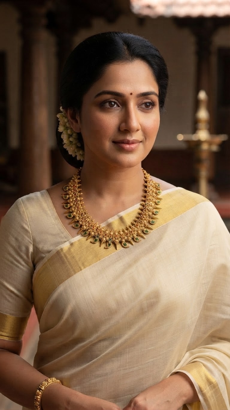 Royal Temple Antique Gold Necklace