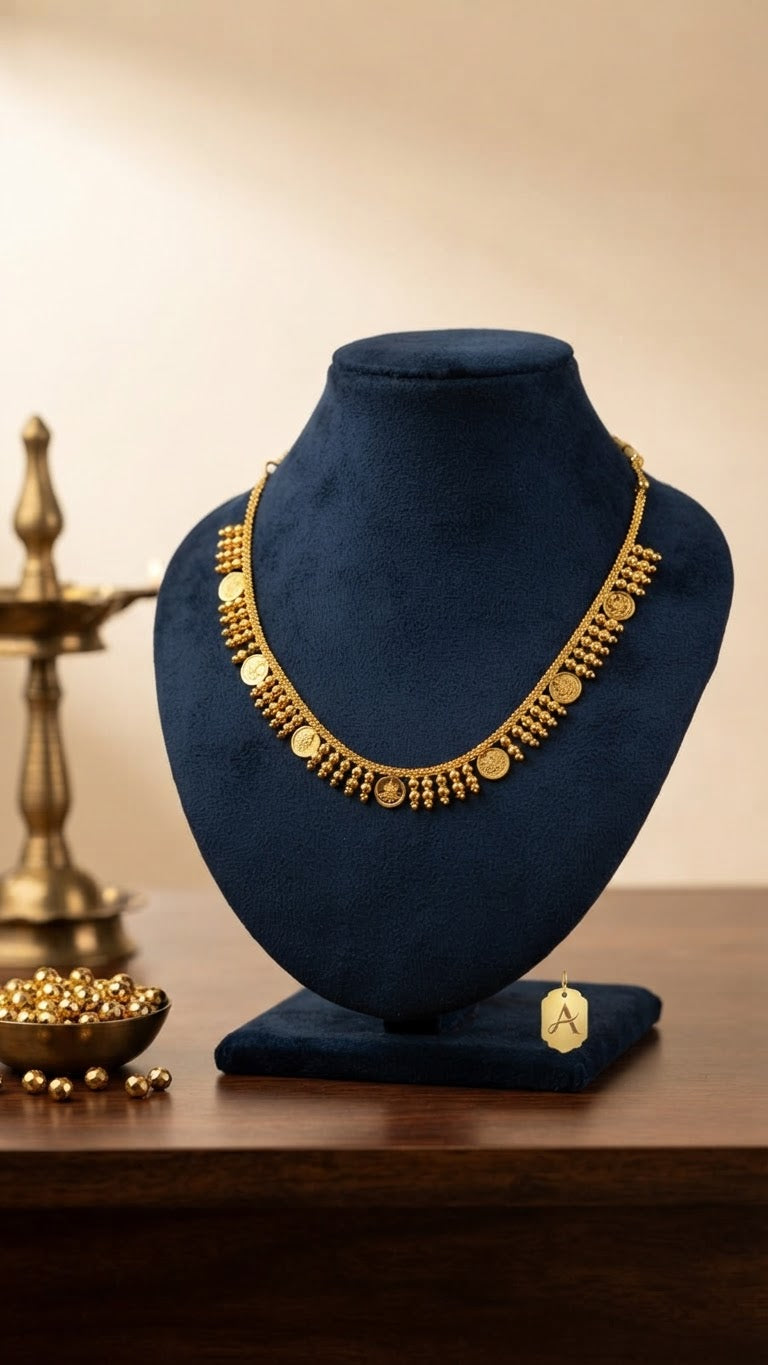 Gold Plated traditional Kasu Necklace