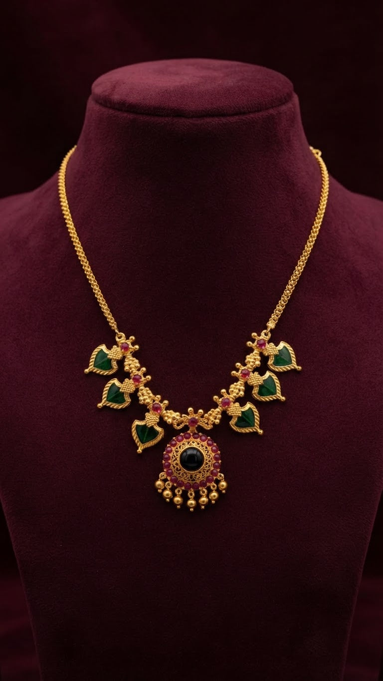 Gold plated Traditional Palaka Necklace