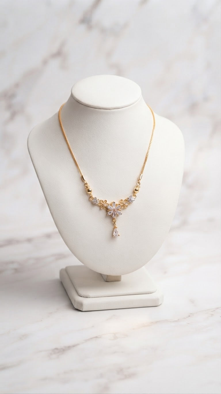 Elegant Gold Pendant Set