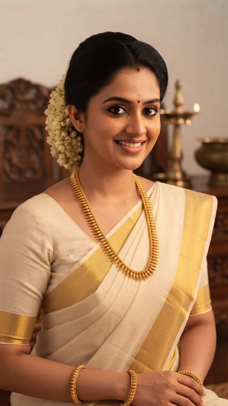 Gold Plated Mullamuttu Mala
