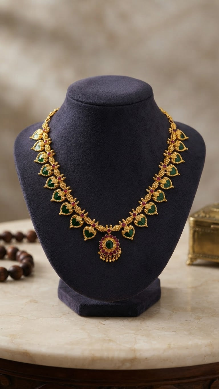 Gold plated Traditional Palaka Necklace