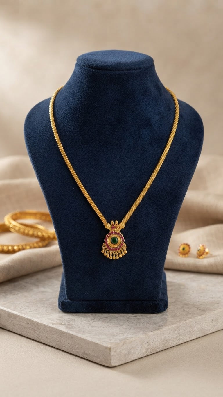 Gold plated Palaka Pendant Necklace