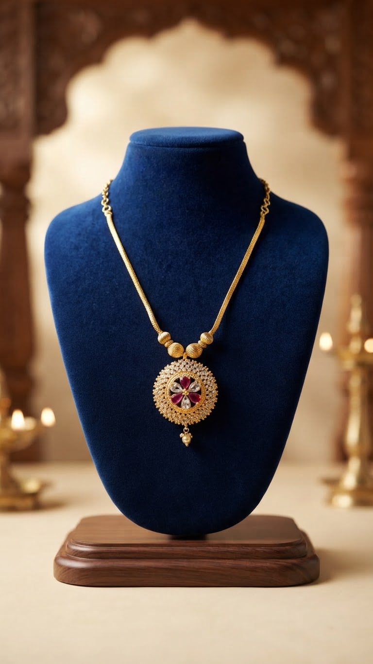 Gold Plated Pendant Necklace