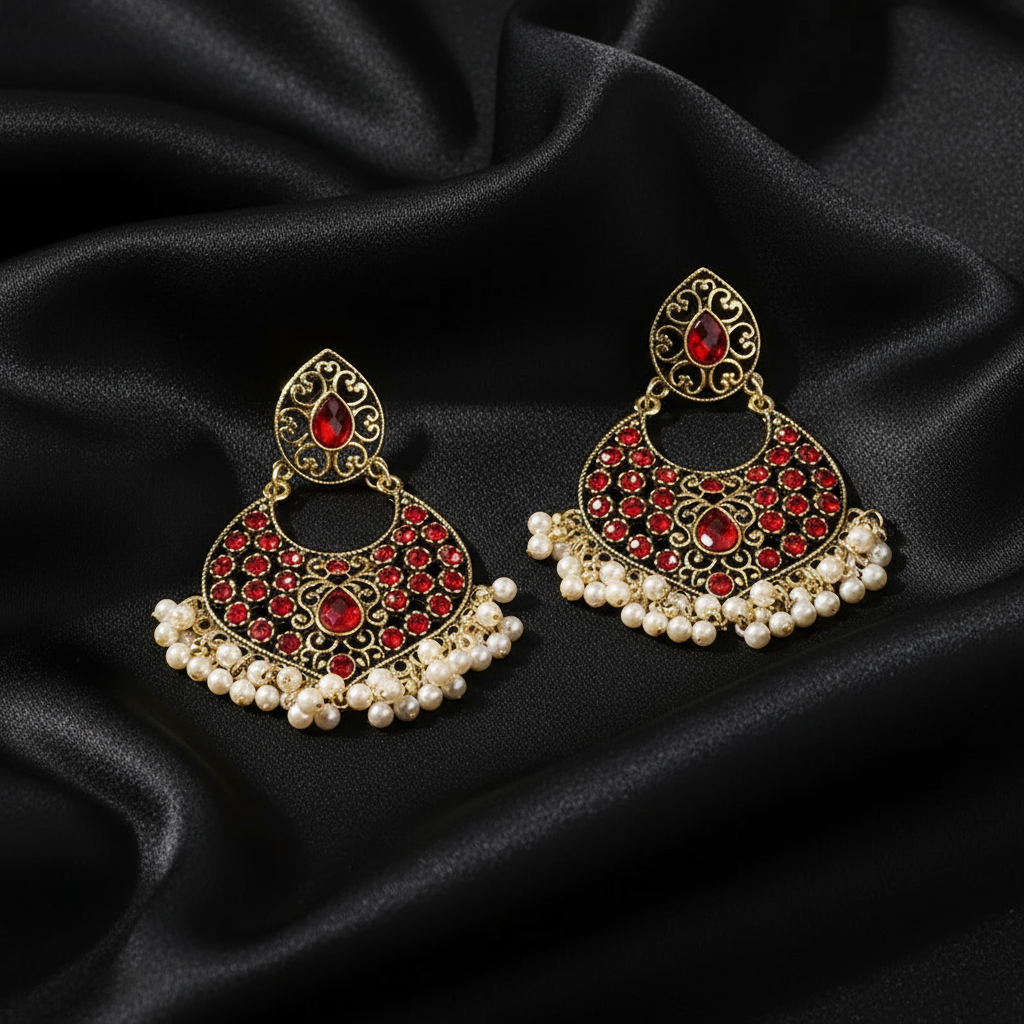 Retro Royal Earrings