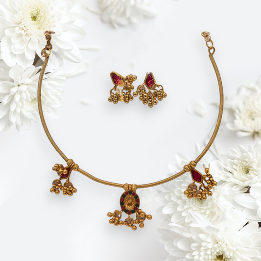 Traditional Kuchi Mala Necklace Set