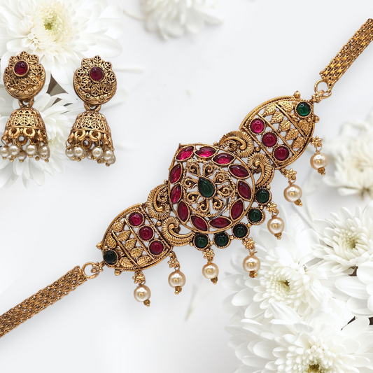 Padmika Gold Choker Set