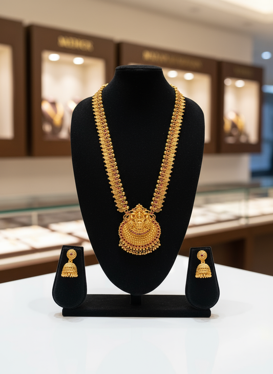 Traditional Lakshmi Coin Necklace set