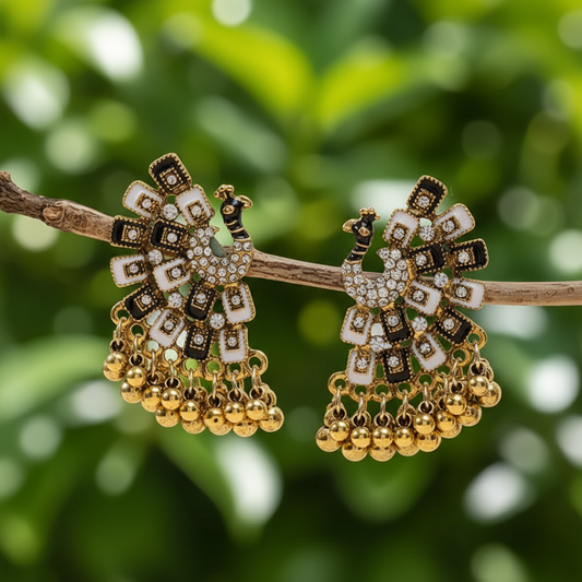 Oriental Peacock Earrings