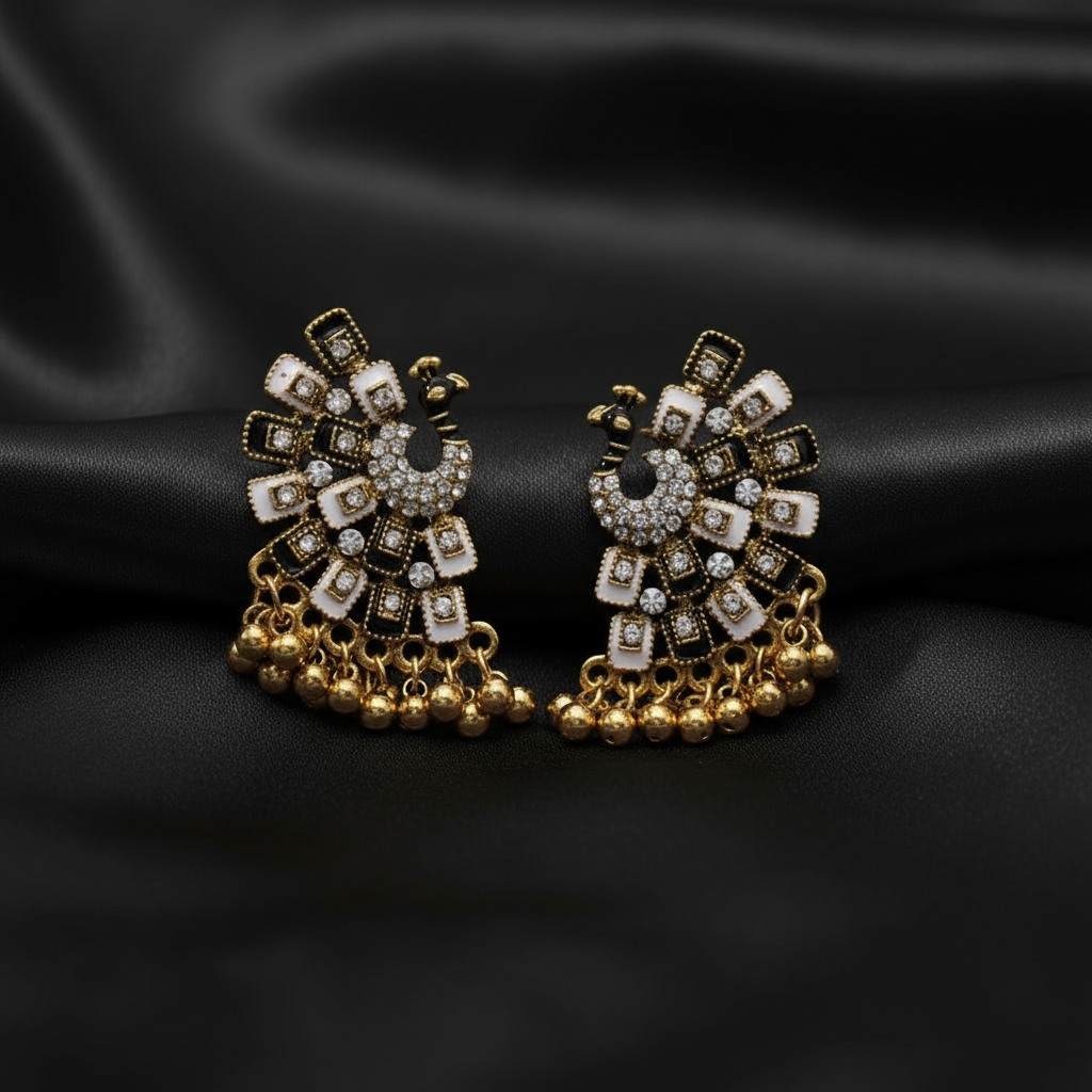 Oriental Peacock Earrings