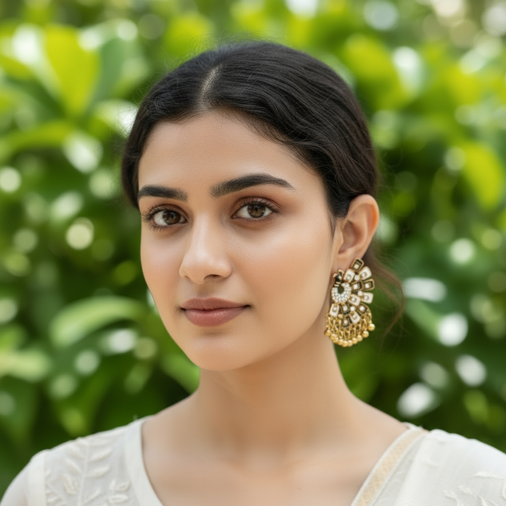 Oriental Peacock Earrings