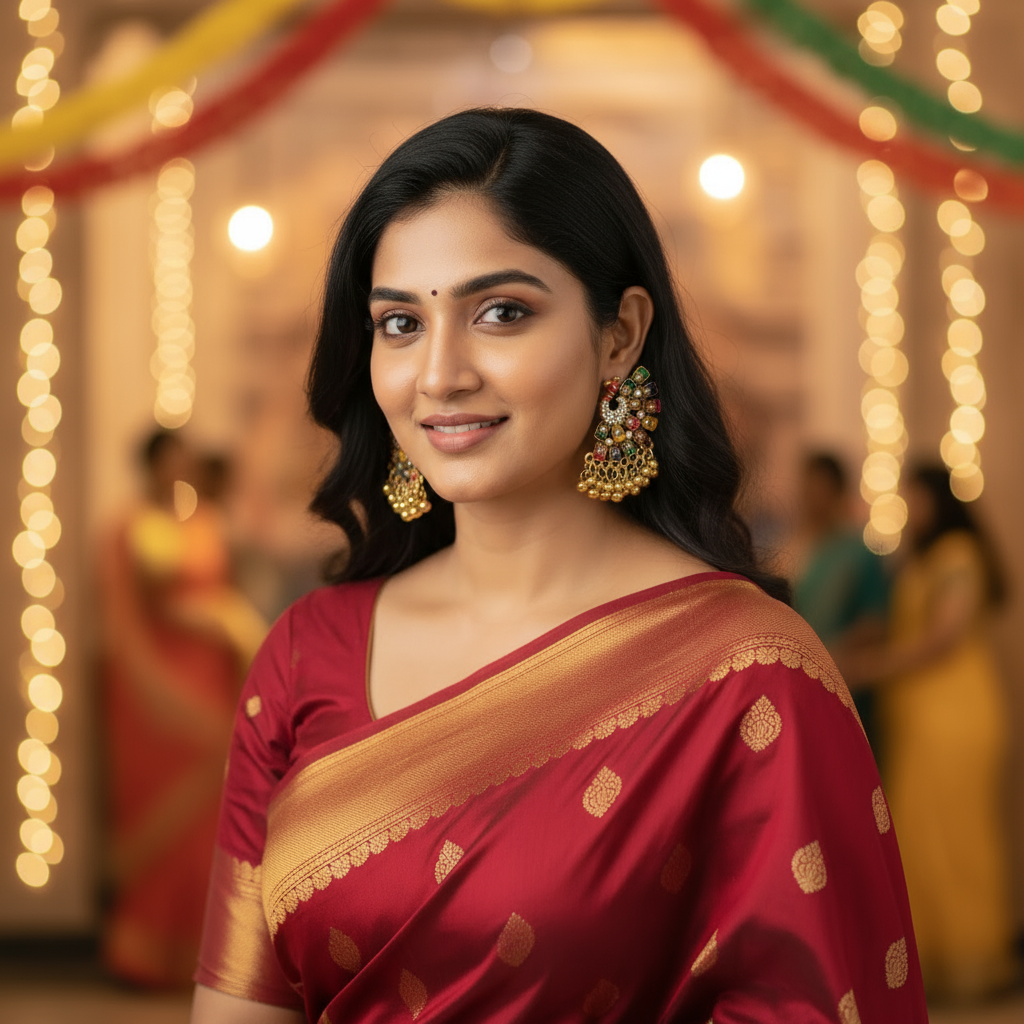 Oriental Peacock Earrings