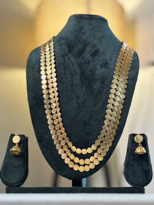 Traditional Layered kasuMala Necklace Set