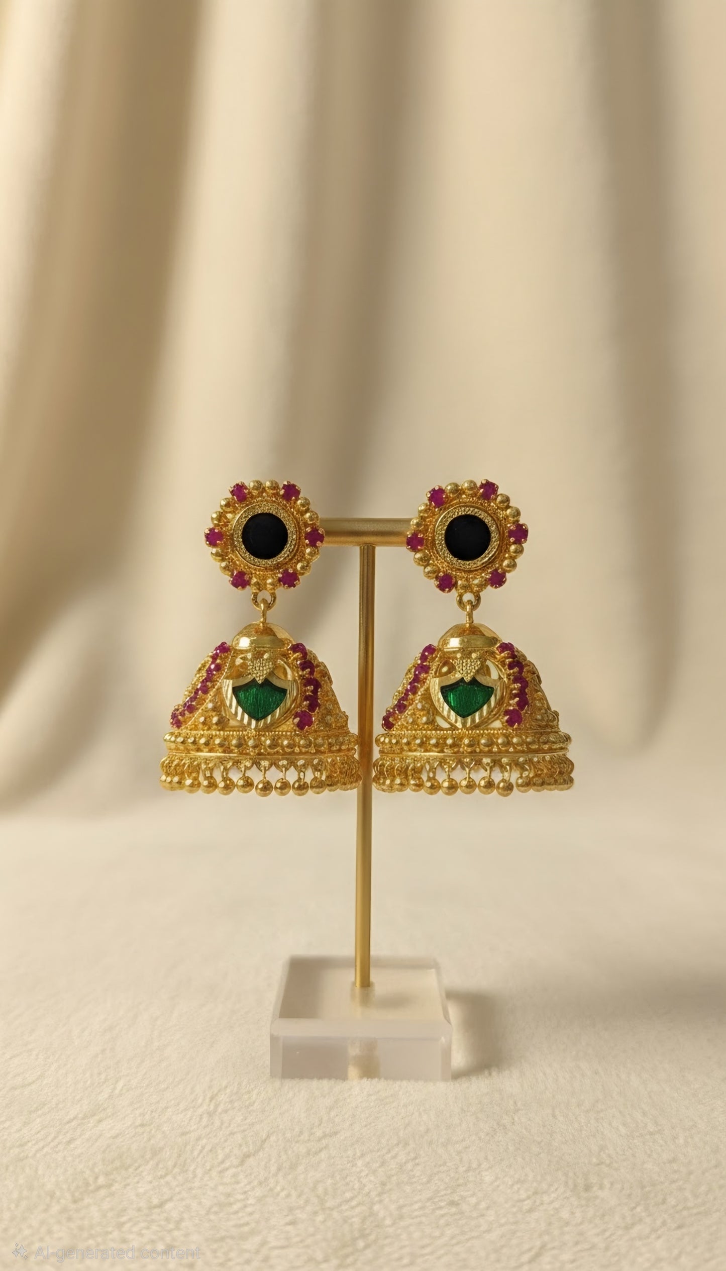Gold Plated Palaka Earrings