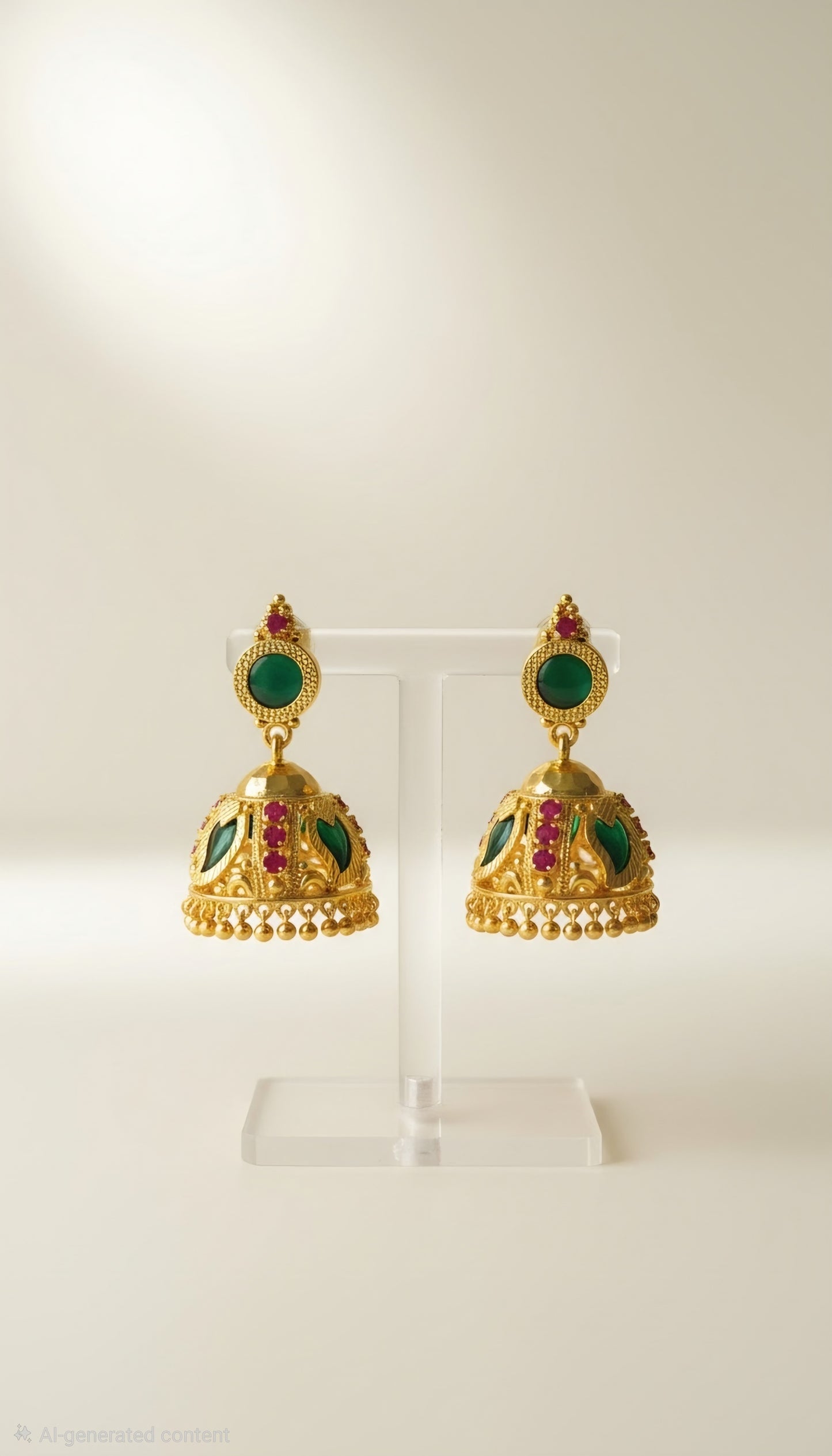 Gold Plated Palaka Earrings