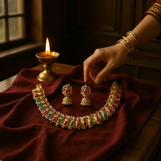 Antique Mayura Teardrop Set