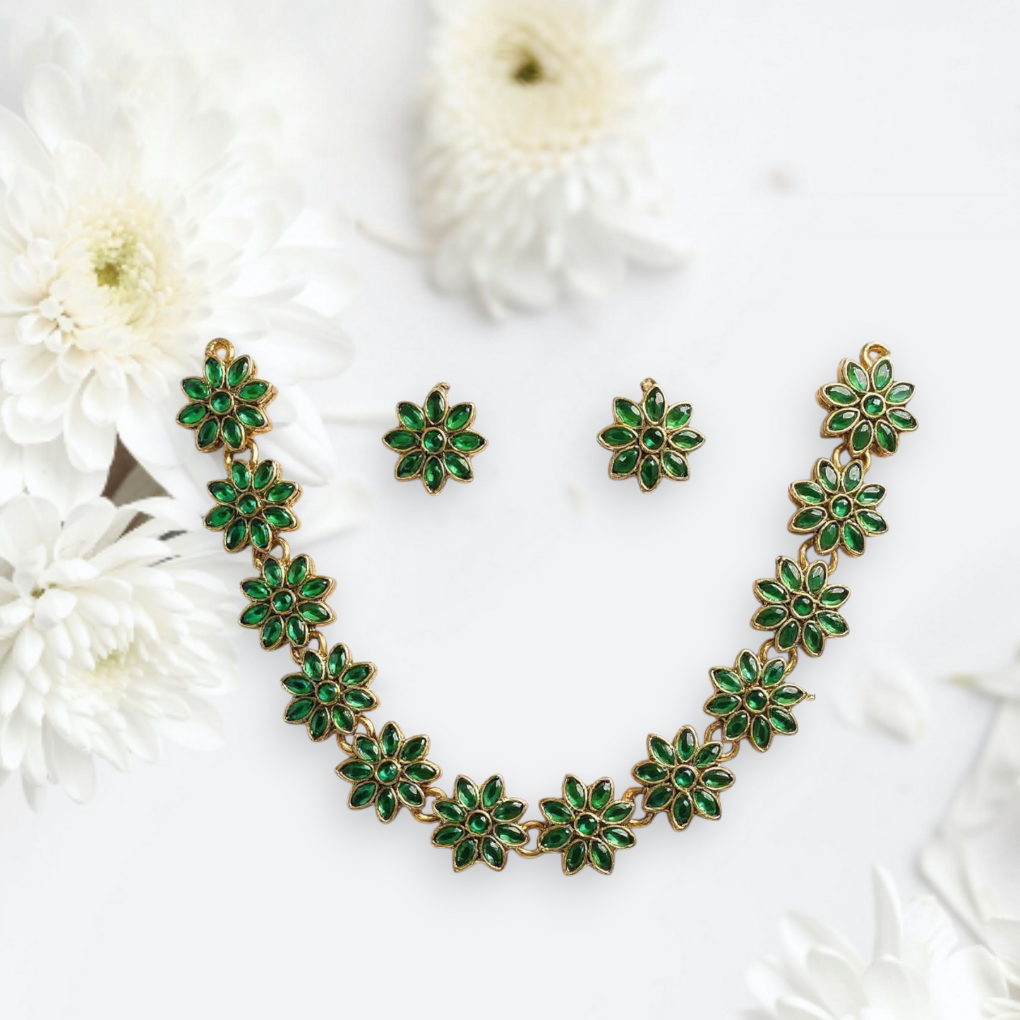 Emerald Blossom Set