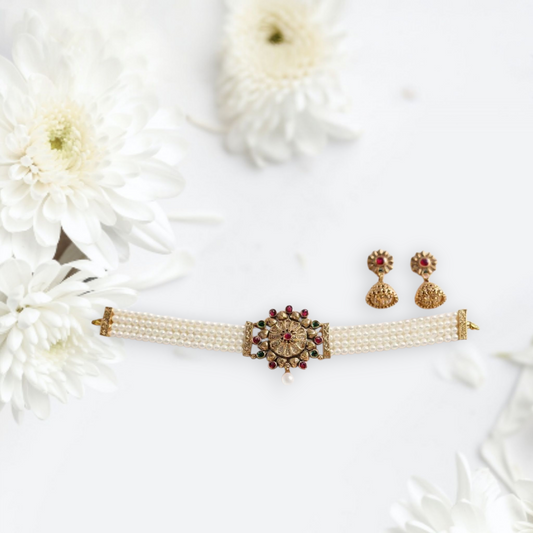 Pearl Blossom Choker