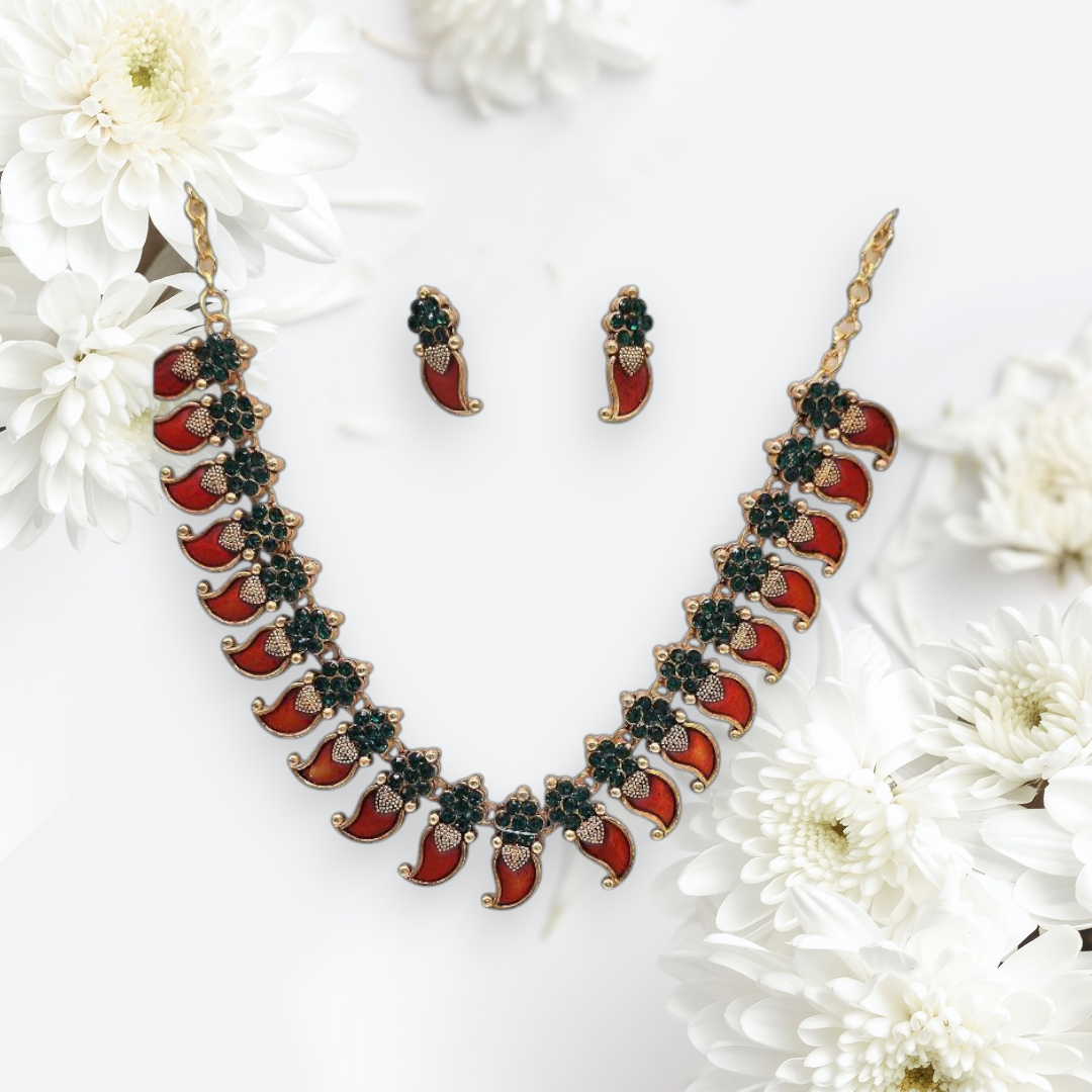 Traditional Green/Red Palakka Set