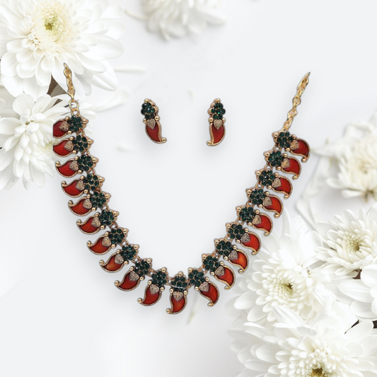 Traditional Green/Red Palakka Set